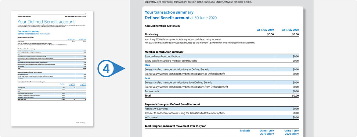 Defined Benefit statement 4