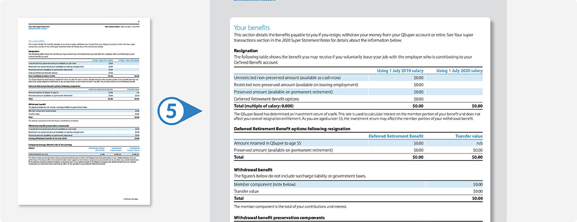 Defined Benefit statement 5