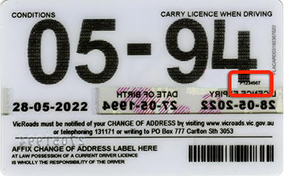 Victoria Drivers Licence