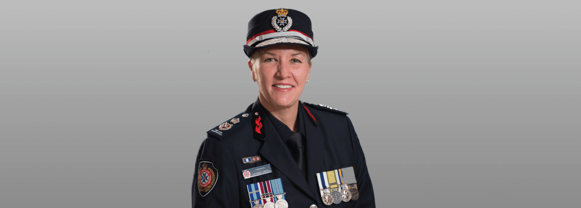 Portrait of QSuper member and Queensland Fire and Emergency Services (QFES) Commissioner Katarina Carroll. 