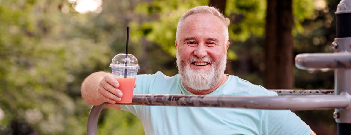 Man smiling at camera