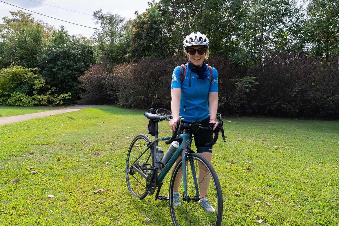Kristy ORourke with gear