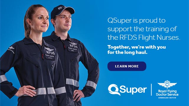 QSuper is proud to support the training of the RFDS Flight Nurses.
